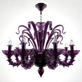 Chandelier donolux violet